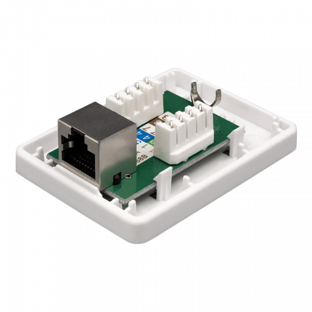(10-0352-1) Компьютерная розетка 8P8C (RJ-45), FTP, 6, 1 порт (DIY)