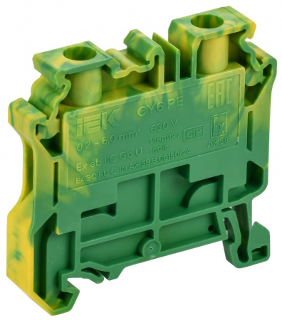 (AF-CT30-00-K07-002-EX) ARMAFIX Колодка клеммная CY2.5BU винтовая 2,5мм2 проходная синяя Ex IEK