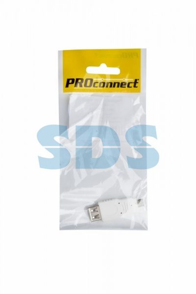 (18-1173-9) Переходник гн USB-A (Female) - шт Micro USB (Male) PROCONNECT Индивидуальная упаковка 1 шт