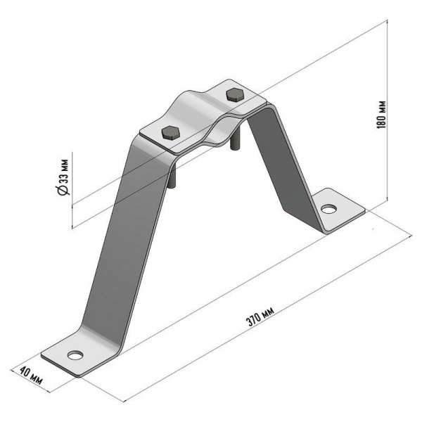 (34-0482) Кронштейн для мачты КРЫМ-1 REXANT