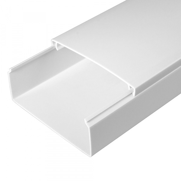 Кабель-канал белый 2-й замок в п/э 100х40 мм (24м/уп) Промрукав (PR.0510041)