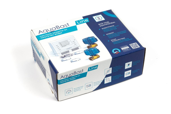 Комплект защиты от протечек воды AquaBast Line Квартира 1/2" (148)