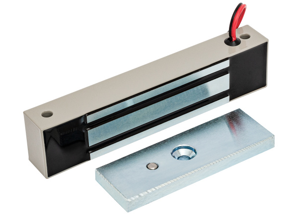 ML-180K Замок электромагнитный с уголком, цвет Серебряный металлик ML-180K Замок электромагнитный с уголком, цвет Серебряный металлик