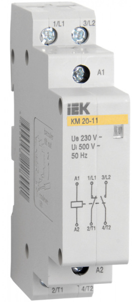 (MKK10-20-20) Контактор модульный КМ20-20 AC IEK