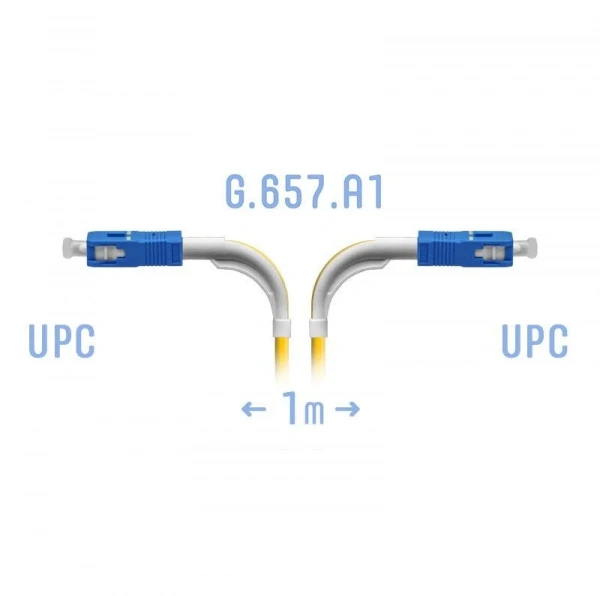 (SNR-PC-SC/UPC-A-1m (2,0)) Патчкорд оптический SC/UPC SM G.657.A1 1 метр, 2мм