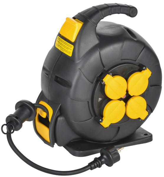 (TW-KP27-16-04-10-44) TWIST Катушка 4 места УК10 2P+PE/10м 3х1,5мм2 КГ автосмотка IP44 IEK