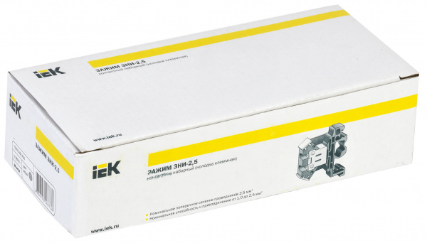 (YZN10-002-K03) Зажим наборный ЗНИ-2,5мм2 (JXB24А) серый ИЭК