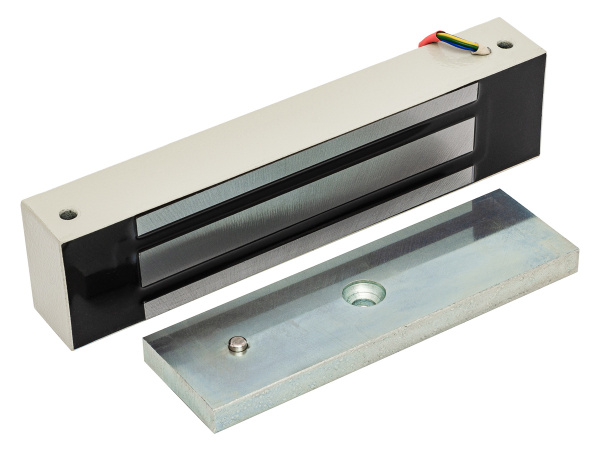 ML-400 K-2 Электромагнитный замок с уголком, цвет серый ML-400 K-2 Электромагнитный замок с уголком, цвет серый