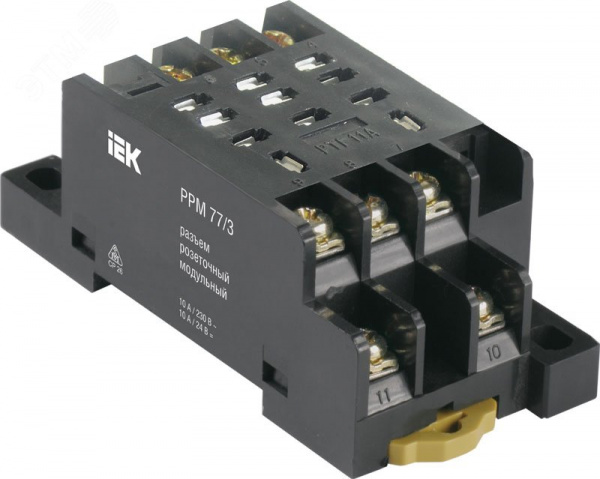 (RRP10D-RRM-3) Разъем РРМ77/3(PTF11A) для РЭК77/3(LY3) модульный IEK