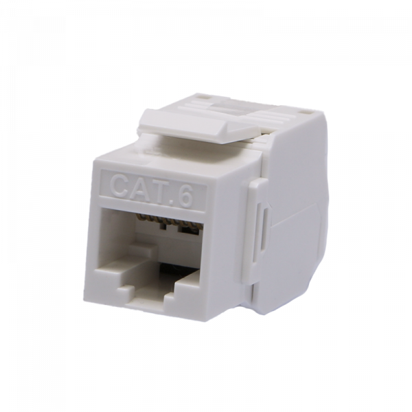 (10-0342-1) Keystone Jack 8P8C (RJ-45) UTP Cat.6 заделка без инструмента 180° (DIY)