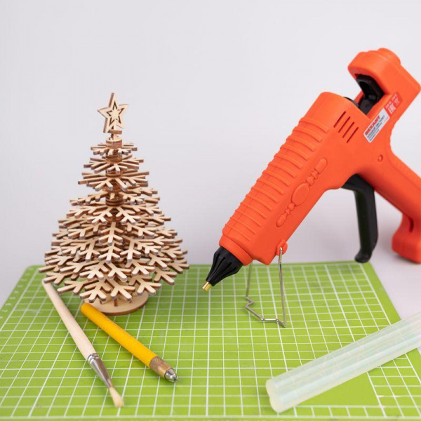 (12-1550) Пистолет клеевой REXANT, 300 Вт, Ø11 мм, «ЭКСПЕРТ», настройка температуры 100…220℃, блистер (12-1550) Пистолет клеевой REXANT, 300 Вт, Ø11 мм, «ЭКСПЕРТ», настройка температуры 100…220℃, блистер