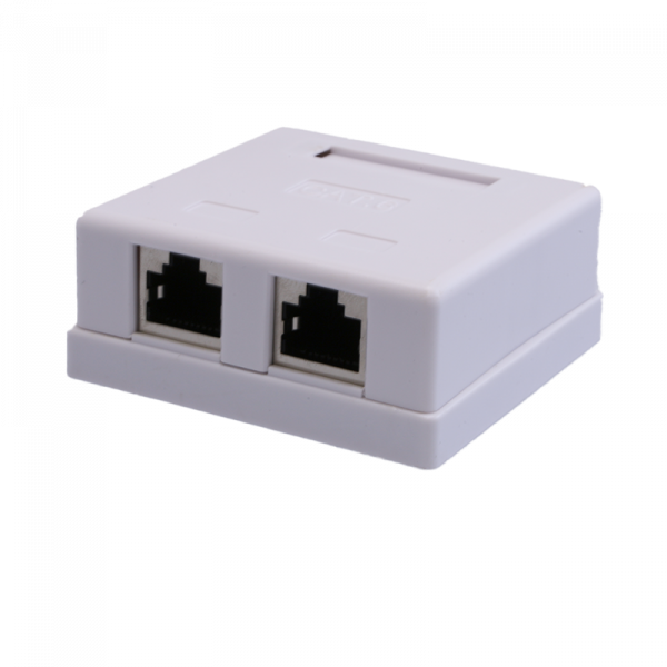 (10-0353-1) Компьютерная розетка 8P8C (RJ-45), FTP, 6, 2 порта (DIY)