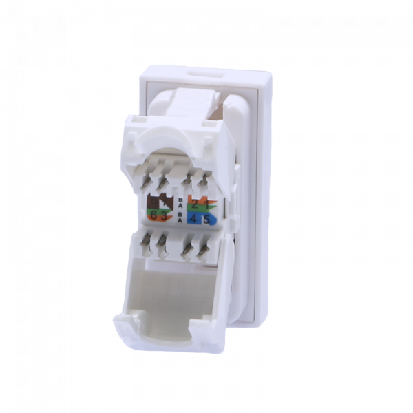 (10-0360-1) Модуль розетки 45х22,5 8P8C (RJ-45) cat.5e (DIY)