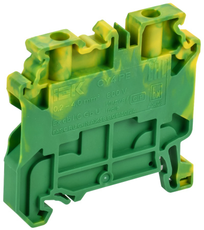 (AF-CT30-00-K07-004-EX) ARMAFIX Колодка клеммная CY4BU винтовая 4мм2 проходная синяя Ex IEK