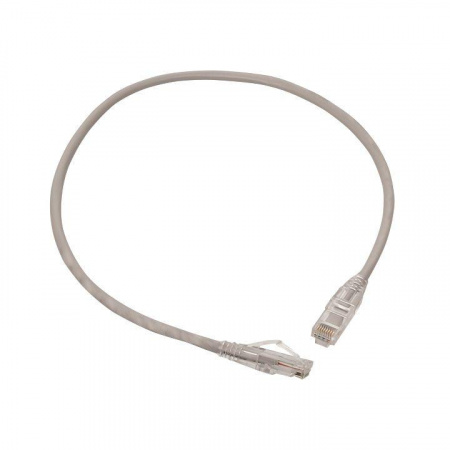 (TRP-5EUTP-PVC-05M-GY) Патч-корд TERACOM PRO Cat.5E неэкранированный UTP оболочка PVC серый (0,5м)