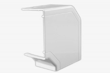 (ПВР-100х60) Поворот на 90 град. для RKK-100х60 и 100х40 (белый) уп. 4шт.