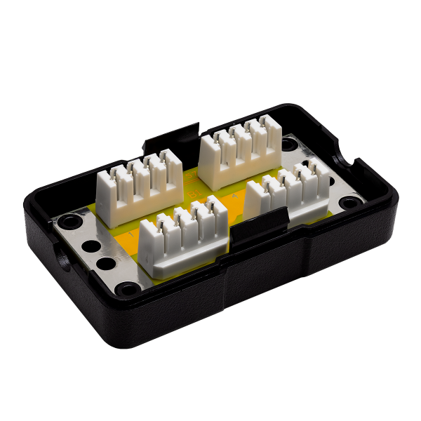 (10-0314-1) Проходной адаптер, Dual IDC, категория 5e, 4 пары (DIY)