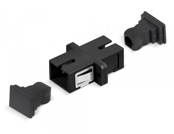 Cabeus SC-SC-SM-BK Проходной адаптер (оптическая розетка) SC-SC (10596c)