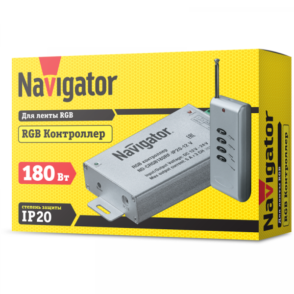 Контроллер Navigator 71 495 ND-CRGB180RF-IP20-12V