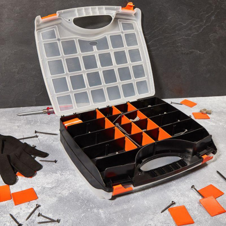 (12-5022-4) Ящик пластиковый универсальный (двойной) Proconnect 325х280х85мм