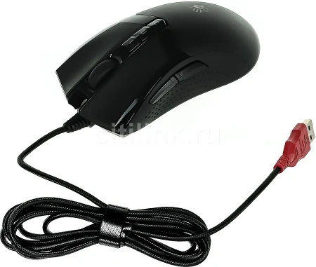 (W90 PRO) Мышь A4Tech Bloody W90 Pro черный оптическая (16000dpi) USB (10but)