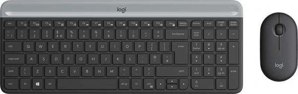 Комплект (клавиатура+мышь) LOGITECH MK470 GRAPHITE, черный