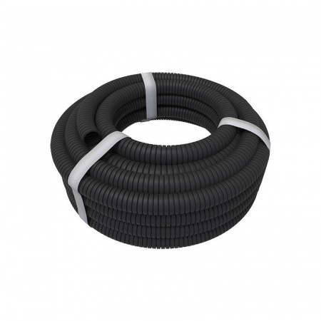 (28-0025-3) Труба гофрированная ПНД 25 с зондом 50м ЧЕРНАЯ REXANT