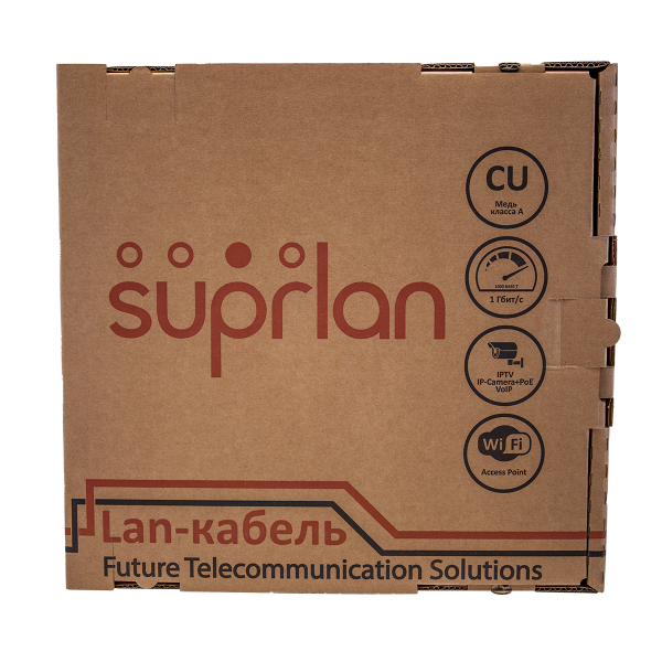 (01-0316-1) Кабель витая пара SUPRLAN Six UTP Cat.6 4х2хAWG23 Cu PVC Indoor 305м