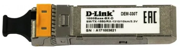 Модуль SFP D-Link <330T v.A1> (, 1 порт 1000Base-BX ), Simplex