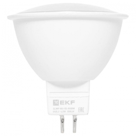 (slwf-gu-53-rgbw) Умная лампа GU5.3 EKF Connect 4,5W WIFI RGBW