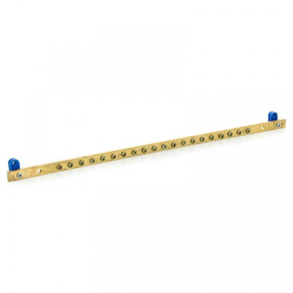 ПЗ-19-500.200А Панель заземления горизонтальная/вертикальная 19" 500 мм / 200 А