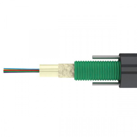 (ЛЮ-ДПС-МП.16.7.70.19) ВО внешний, Multitube, бронированный стальной проволокой, SM9/125, 16C, PE, черный