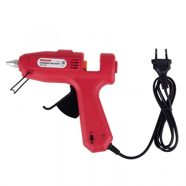 (12-0114) Пистолет клеевой 60 Вт Ø 11 мм С КНОПКОЙ (блистер) REXANT (12-0114) Пистолет клеевой 60 Вт Ø 11 мм С КНОПКОЙ (блистер) REXANT
