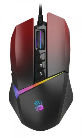 (W60 Max (Gradient Red)) Мышь A4Tech Bloody W60 Max (Gradient Red) красный оптическая (10000dpi) USB (10but)