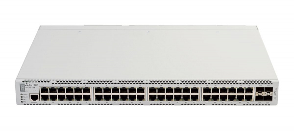 (MES3348) Ethernet-коммутатор MES3348, 48 портов 10/100/1000Base-T, 4 порта 10GBase-R (SFP+)/1000Base-X(SFP), L3, 2 слота для модулей питания