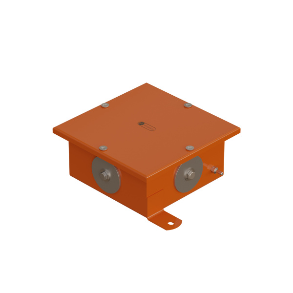 (56619) SMB165 Коробка металлическая, огн. E-110,о/п 164х164х65, цвет оранж. Экопласт