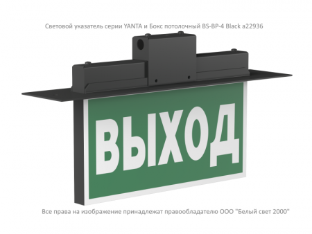Световой указатель BS-YANTA-10-S1-ELON Black