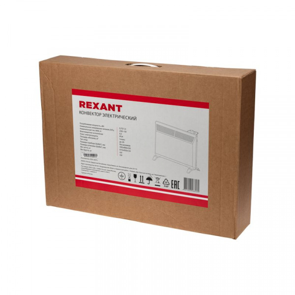 (60-0084) Электрический конвектор с механическим термостатом, 1,5 кВт REXANT