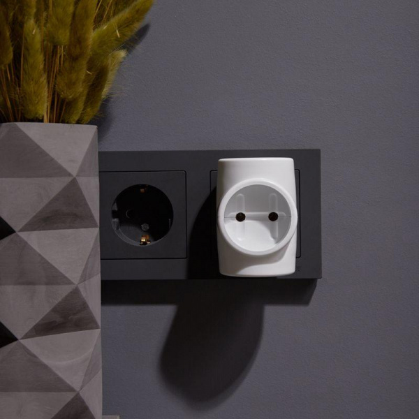 (11-1068) Евротройник электрический без заземления 220В, 6A-10A REXANT Индивидуальный пакет (11-1068) Евротройник электрический без заземления 220В, 6A-10A REXANT Индивидуальный пакет