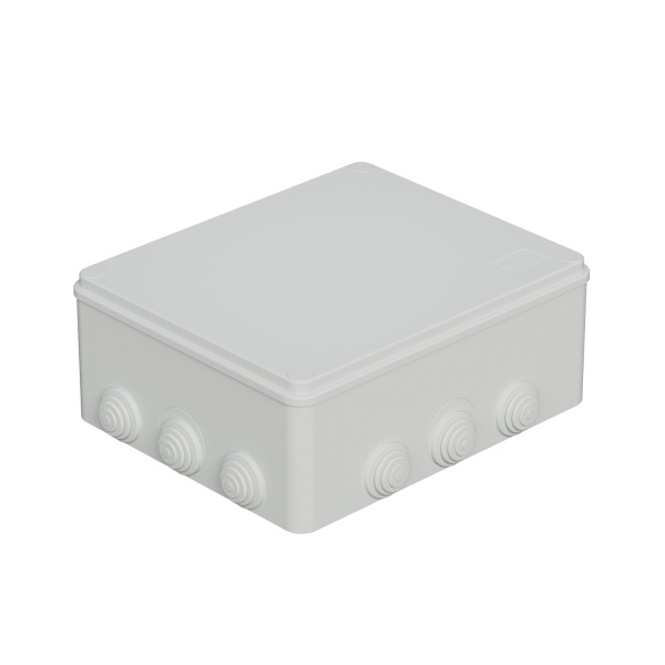 (43030HF-GR) JBS300 Коробка огн. Е110 о/п, 300х250х120,12 вых.,IP65, 5Р (2.5-16 мм2), цвет серый