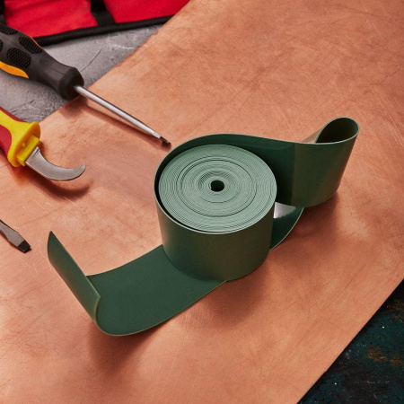 (48-9013) Термоусаживаемая лента с клеевым слоем REXANT ТЛ-0,8 50 мм зеленая 5 метров