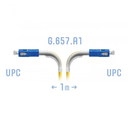 (SNR-PC-SC/UPC-3m (0,9)) Шнур монтажный оптический SC/UPC SM 3м.