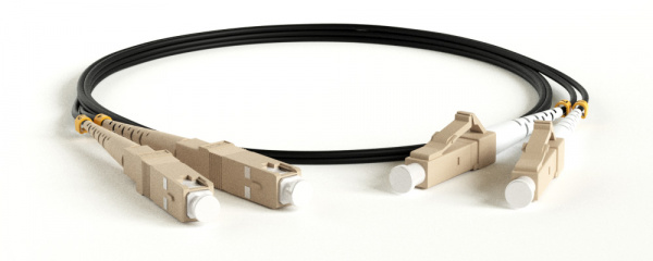 (378177)Hyperline FC-D2-50-LC/PR-SC/PR-H-0.5M-LSZH-OR Патч-корд волоконно-оптический (шнур) MM 50/125, LC-SC, 2.0 мм, duplex, LSZH, 0.5 м