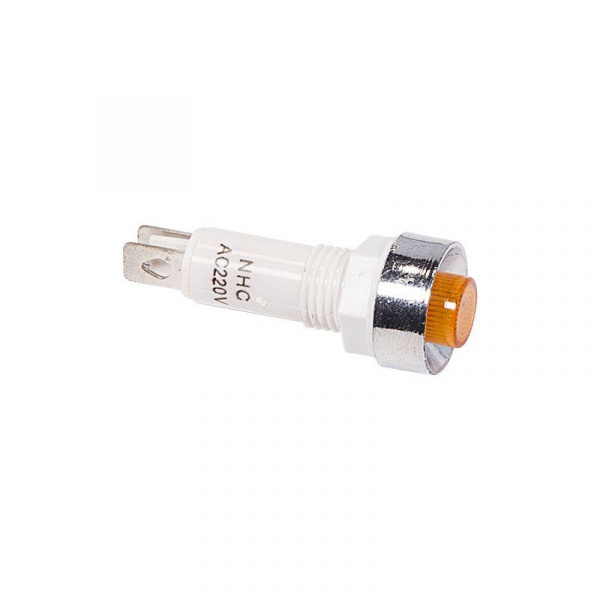 (36-4753) Индикатор c ОТРАЖАТЕЛЕМ Ø10 220V желтый REXANT