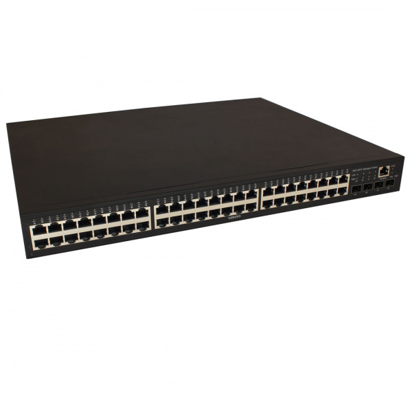 SW-84804/L(800W) Управляемый L2+ PoE коммутатор Gigabit Ethernet на 48 RJ45 PoE + 4 x GE SFP порта