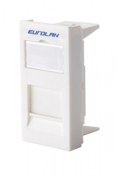 Eurolan 16B-45-02WT Адаптер 45 × 22,5 мм для 1 модуля Keystone, белый