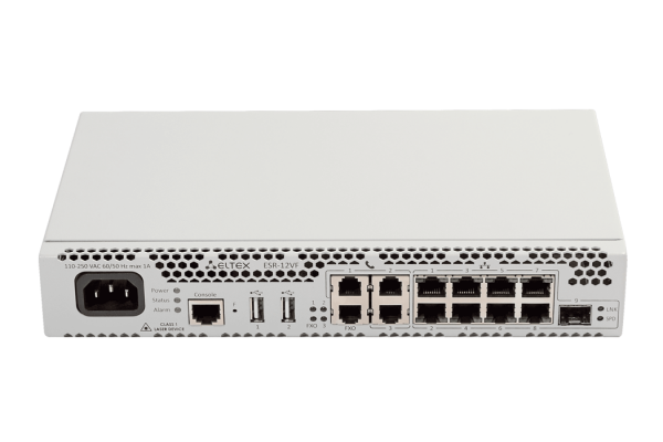 (ESR-12VF) Сервисный маршрутизатор ESR-12VF: 8хEthernet 10/100/1000 Base-T; 1х1000Base-X (SFP); 1хRS-232 (RJ-45); 2 порта USB2.0