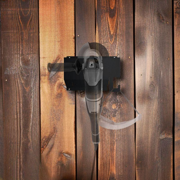 (38-0658) Держатель для угловых шлифмашинок до 210мм, настенный, с крючками, черный REXANT