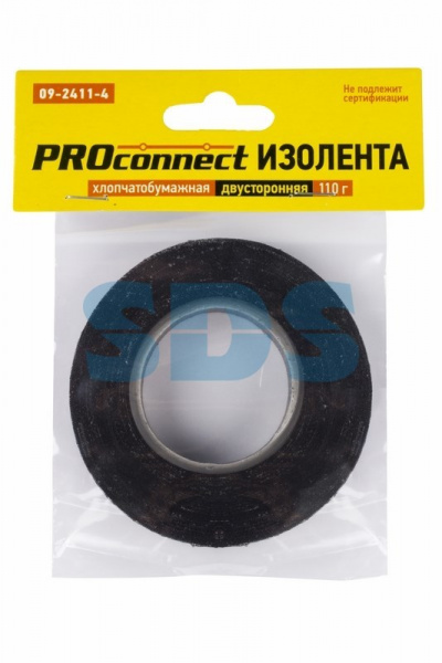 (09-2411-4) Изолента х/б Proconnect двусторонняя 16,4 м 110 гр.