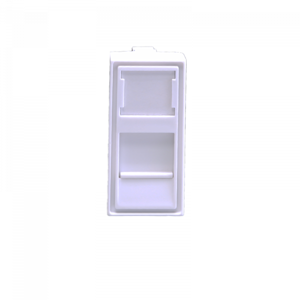 (10-0319-1) Лицевая панель 1 порта (45х22,5, Keystone, шторка) (DIY)